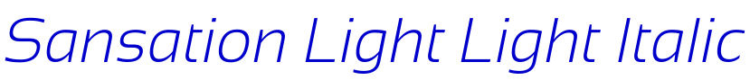 Sansation Light Light Italic fonte